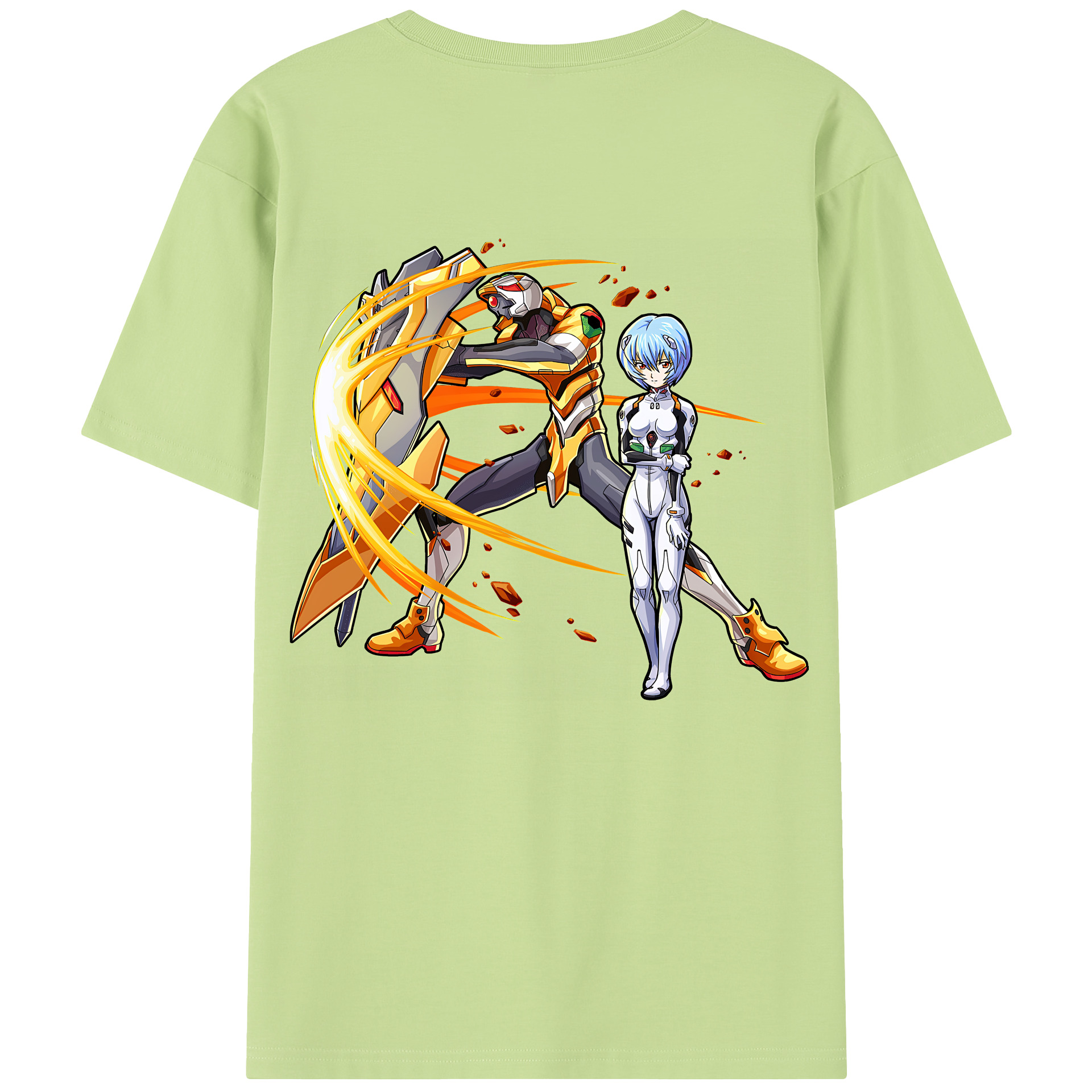 （画像用） EVA 新世紀エヴァンゲリオン 綿100％半袖Tシャツ（背面プリント）